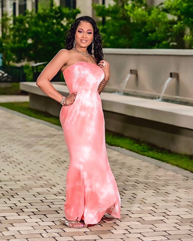 ICU Maxi Dress in white