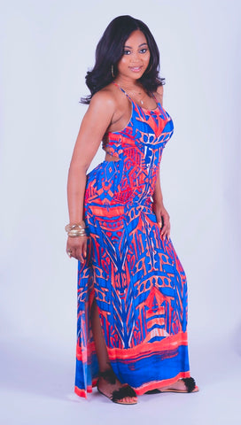 ICU Maxi Dress in white
