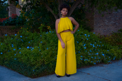 Best in Class Pants Suit (Available in Burgundy or Mustard)