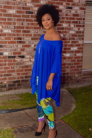 Sabra Tunic  (royal blue, mocha, black, off white) - Chimes Boutique
 - 3