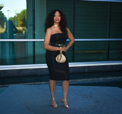 Ladies First Strapless Tube Dress in Black