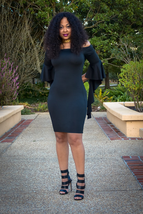 Whatever You Want Dress (Available in Black or Burgundy)
