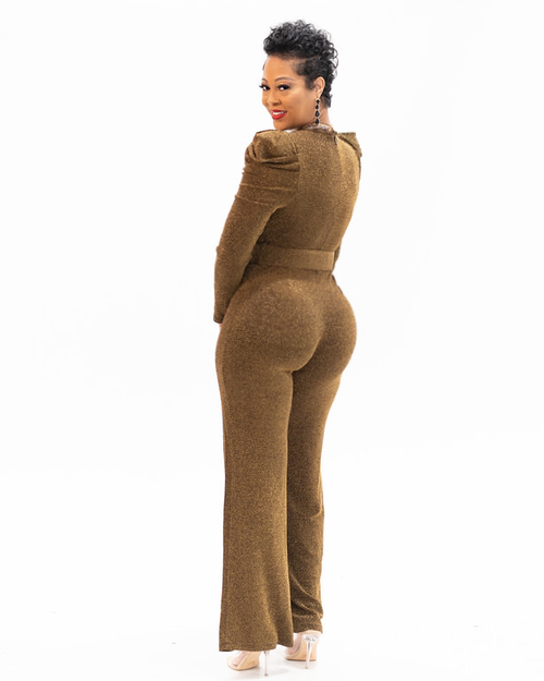 Posh Jumpsuit in Gold