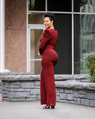 Posh Jumpsuit in Red