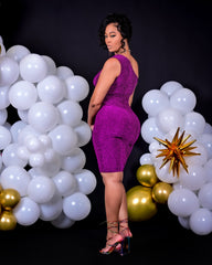 100K Dress Purple