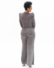 Posh Jumpsuit in Silver